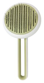 Pet Life 'Concepto' Modern Bristle Grooming Pet Deshedder Comb (Color: Green)