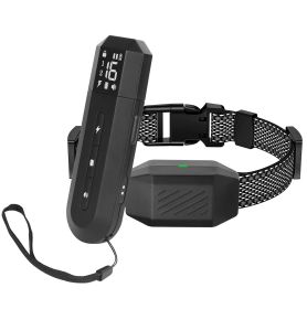 Dog Training Collar with Remote 2624FT 3 Modes Beep Shock Vibration Electric Rechargeable Correction Device IP67 Waterproof Transmitter Receiver (Color: Black)