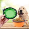 2PCS Folding Bowl Outdoor Portable Dog Bowl Drinking Bowl Dog Bowl Cat Bowl Pet accompanying Cup Dog Bowl